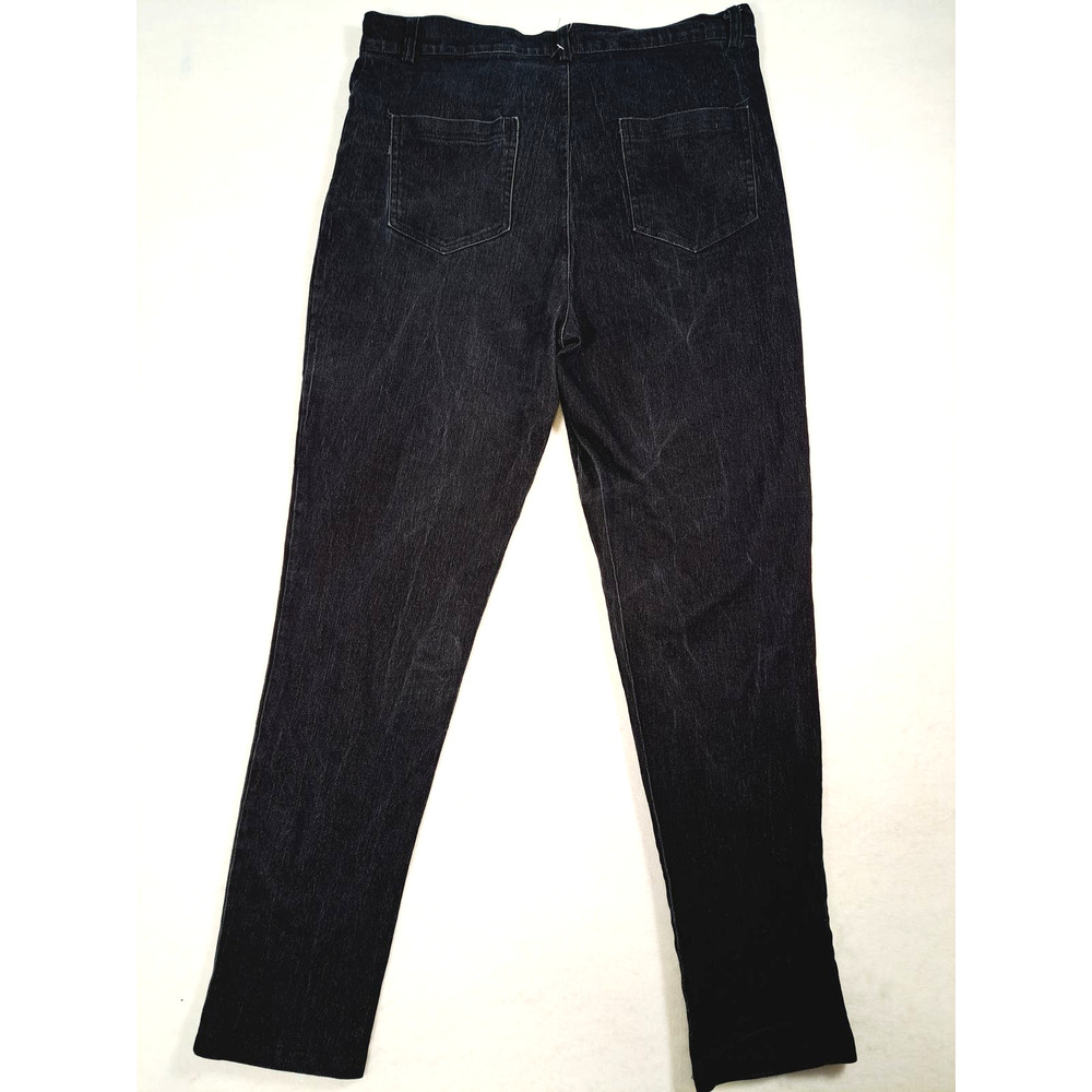 Non-Branded Unisex Black Graphic Jeans - Picture 2 of 5